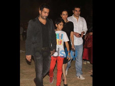 Malaika With Her Family At The Mass Malaika With Her Family At The Mass