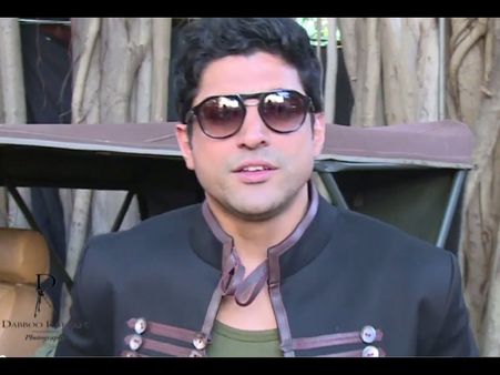 Farhan Posing On The Sets