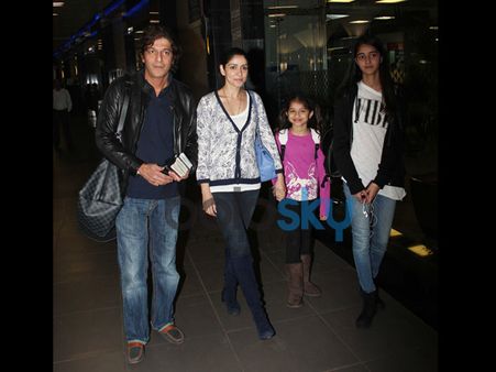 Chunkey Pandey With His Family