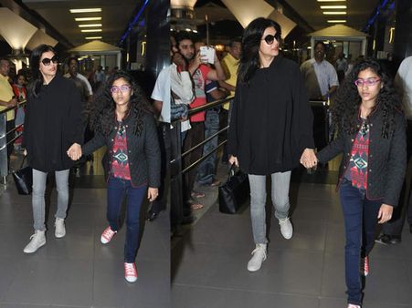 Sushmita Sen With Her Daughter Rene Sushmita Sen With Her Daughter Rene