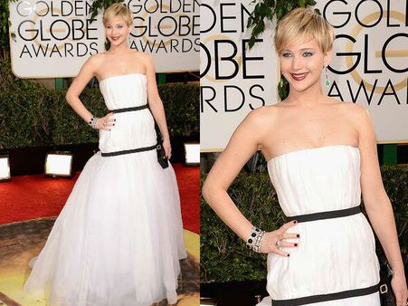 Jennifer Lawrence At Golden Globes 2014 