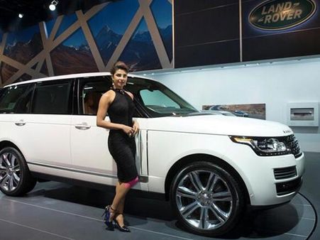 Priyanka Chopra Beside The Car