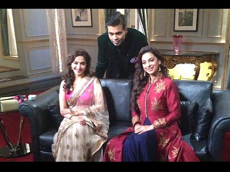 Madhuri n Juhi With Karan 