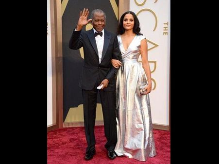 Sidney Poitier and Sydney Tamiia Poitier 