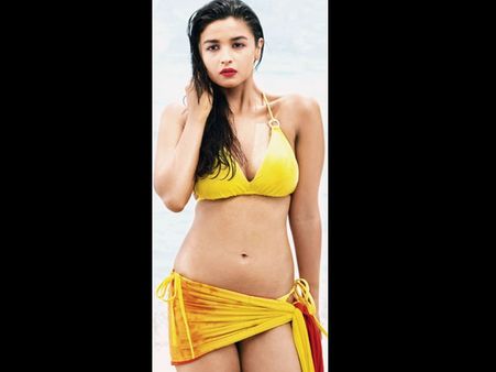 Alia Bhatt In Honey Yellow