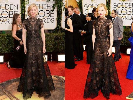 Black Lace n Tulle Gown