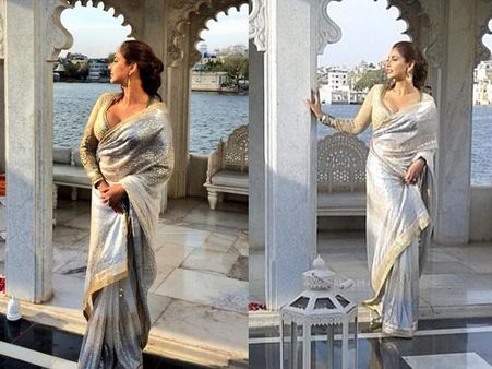 Steel Grey Saree