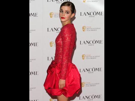 Emma Watson In Red Lace 