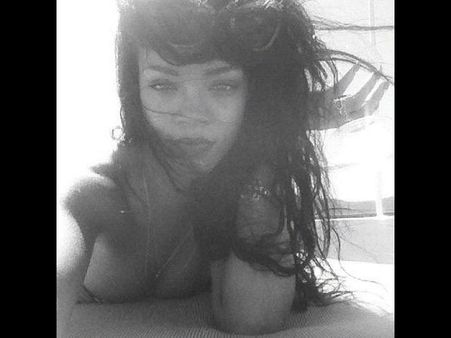Rihanna Wears Nothing