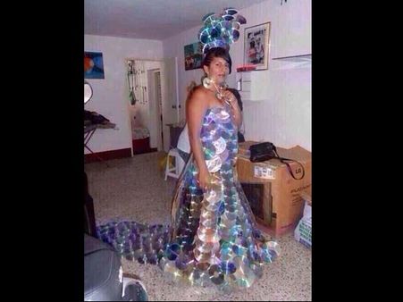 Dress Made Of Cds