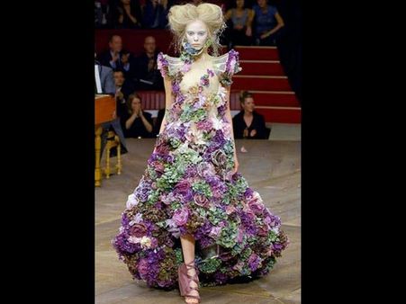 Dress Made Of Flowers