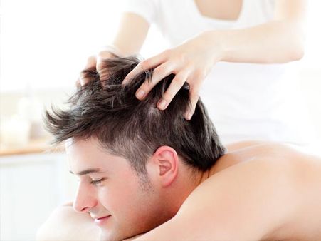 Getting A Head Massage