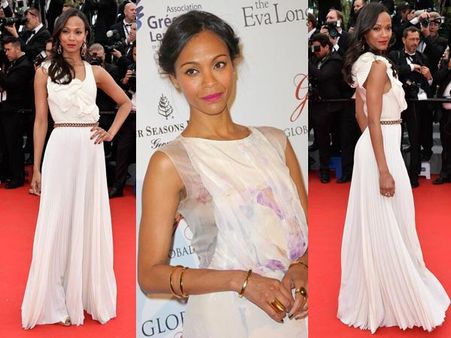 Zoe Saldana In Victoria Beckham