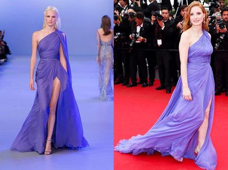 Jessica Chastain In Elie Saab