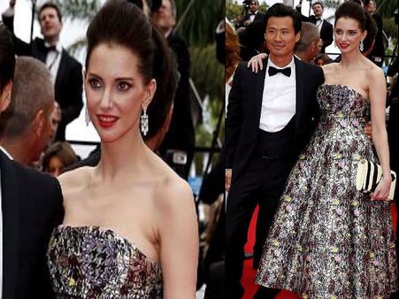 Frédérique Bel in Christian Dior 