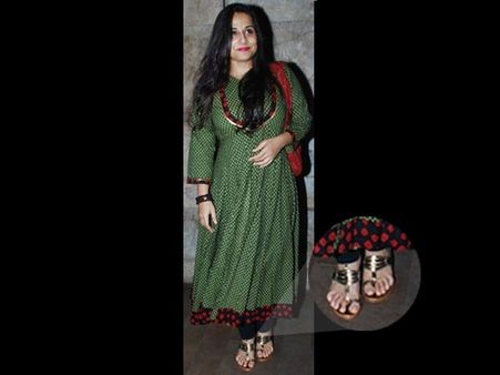 Vidya Balan Fancy Slippers