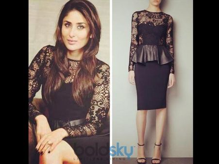 Kareena Kapoor In Leather Peplum Kareena Kapoor In Leather Peplum