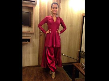 The Maroon Silk Patiyalas