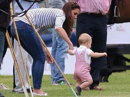 Prince George Tries To Run