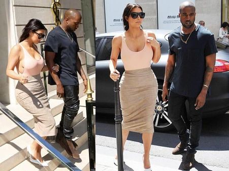 Kim & Kanye In Paris