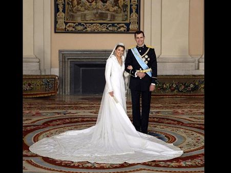 Her wedding gown belonged to her mother-in-law