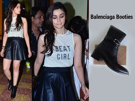 Alia Bhatt In Balenciaga Booties