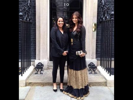 In Black n Gold Lehenga