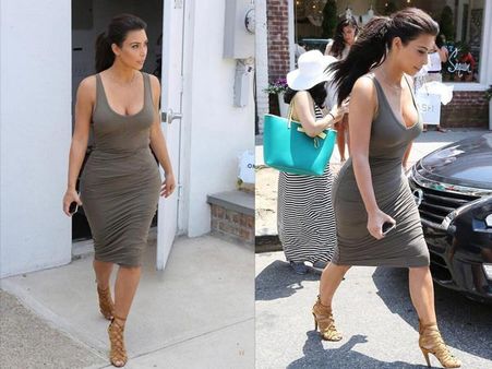 In Beige Tank Dress 