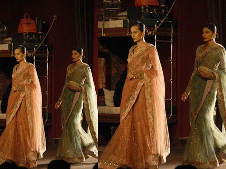 Shimmering Organza Saree