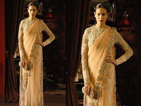 Floral Applique Saree