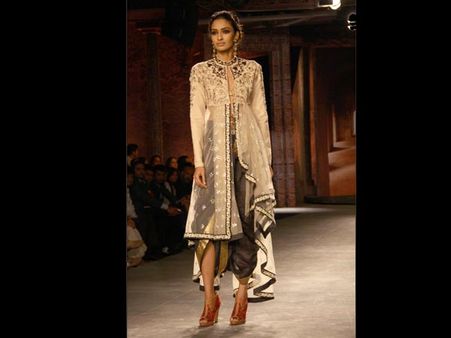 High Low Kurta & Dhoti