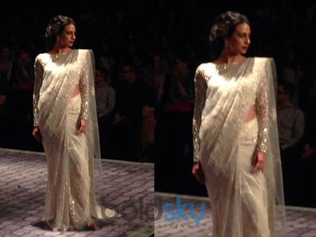 The White Chiffon Saree