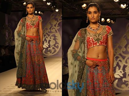 Coral Lehenga Choli