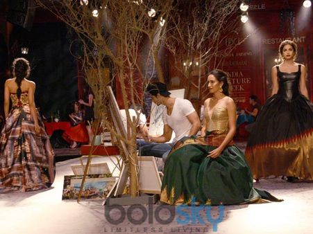 Saree Style Ballroom Gowns