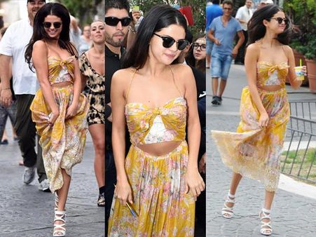 Yellow Crop Top & Maxi Skirt