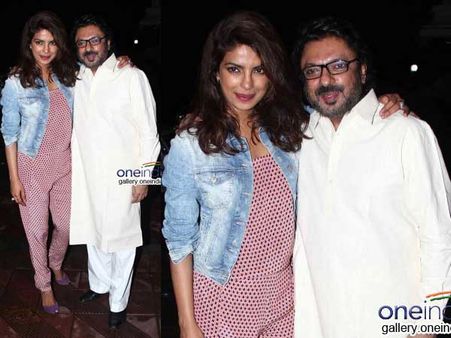 Priyanka Chopra With Sanjay Leela Bhansali