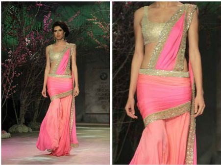 Saree Gowns On The Ramp