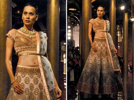 Nude Lehenga
