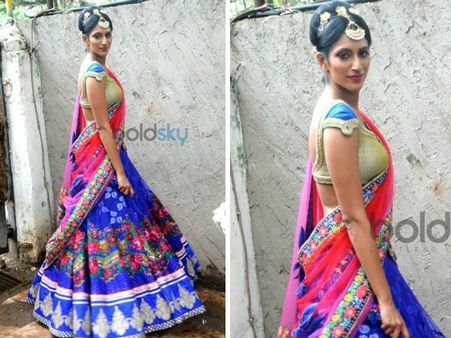 Blue n Pink Lehenga 