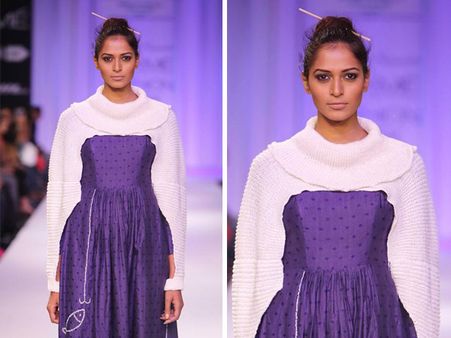 White Polo Neck Shrug