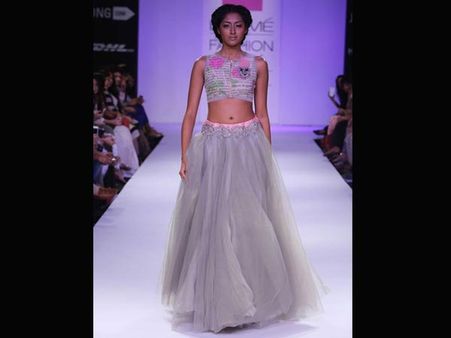 Cropped Top And Skirt