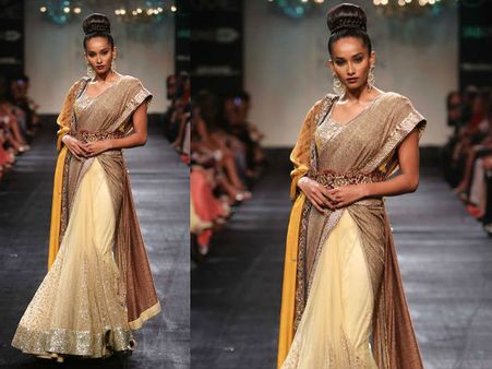 Gold Touch To The Saree