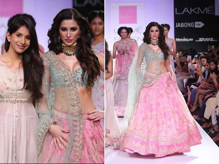 Nargis Fakhri Walks For Anushree Reddy