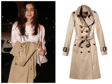In Burberry Trench Coat