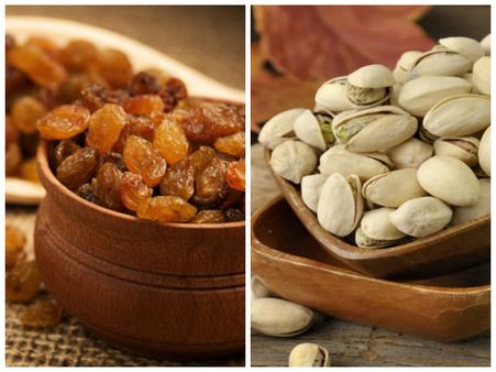Raisins and Pistachios