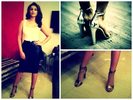 Mettalic Ankle Straps