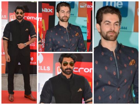 Rana Dagubatti and Neil Nitin Mukesh at SIIMA 2014 Rana Dagubatti and Neil Nitin Mukesh at SIIMA 2014