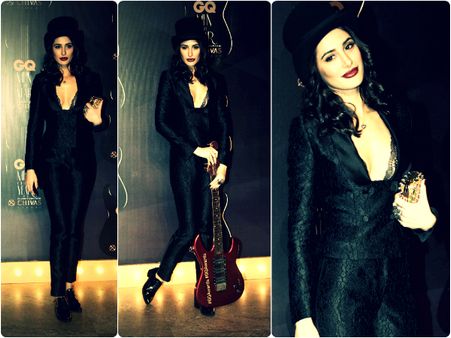 Nargis Fakhri: Dolce & Gabbana Suit