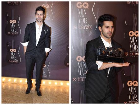 Varun Dhawan: Pinstriped Suit