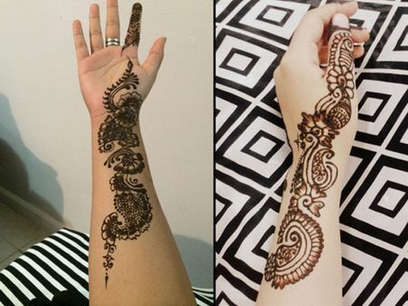 Diagonal Mehendi
